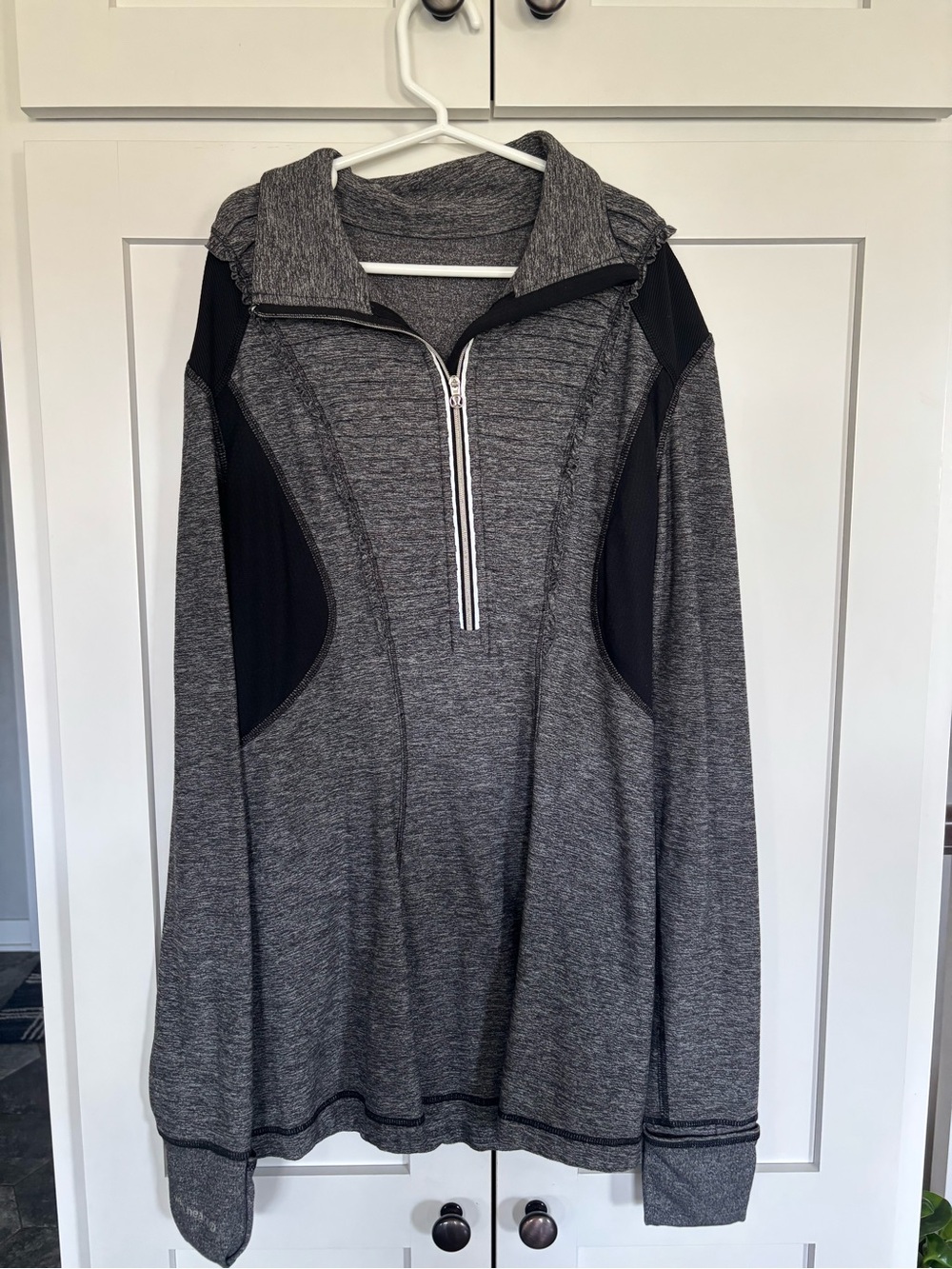lululemon athletica Heather Gray Half-Zip Long Sleeve Tunic